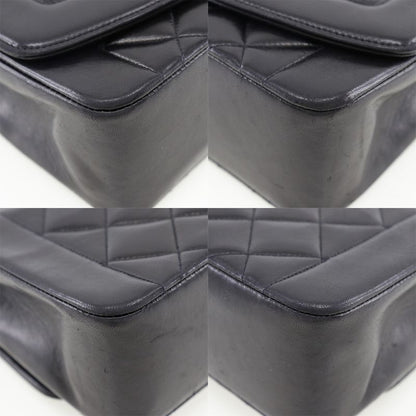 Chanel Chain Shoulder Coco Mark Diana Matelasse Lambskin Black Women's Shoulder