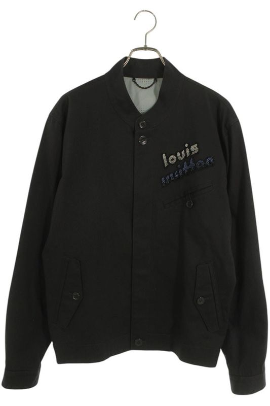 Louis Vuitton 23AW Rm232 FAD Hpb70w Beaded Logo Cotton Harrington Jacket