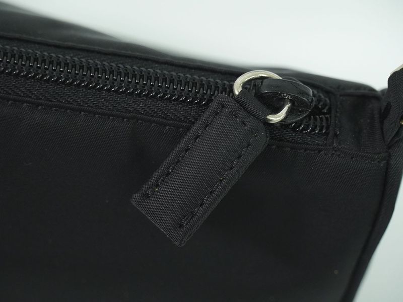 Authentic Prada Nylon Accessory Pouch Handbag Black Bag Pre-owned [follow-up