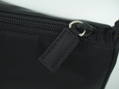 Authentic Prada Nylon Accessory Pouch Handbag Black Bag Pre-owned [follow-up