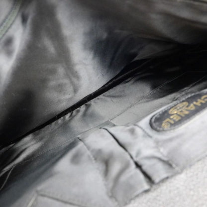 Chanel Business Bag Handbag Briefcase Black Leather 11ka220