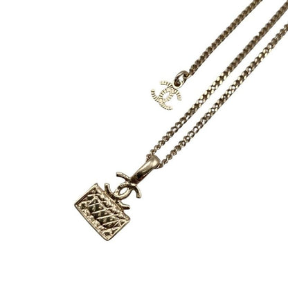 Chanel Necklace Coco Mark Matelasse Bag Motif Abb705 A23b Rhinestone Gold Chanel