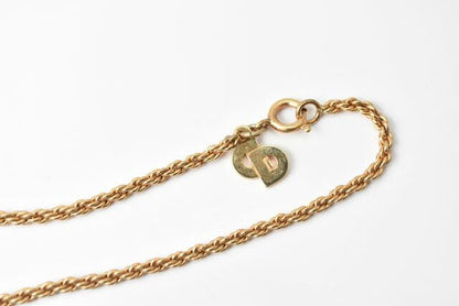 Christian Dior Necklace Choker Christian Dior Vintage Logo Teardrop Motif