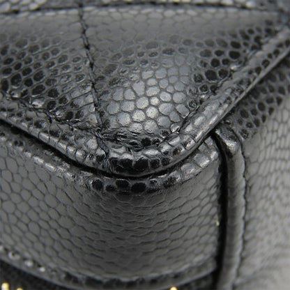 Chanel Shoulder Bag Matelasse Leather Black Gold Hardware Mini Bag 22A Coco