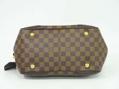 Authentic Louis Vuitton LV Verona PM Damier Ebène Tote Handbag Brown N41117