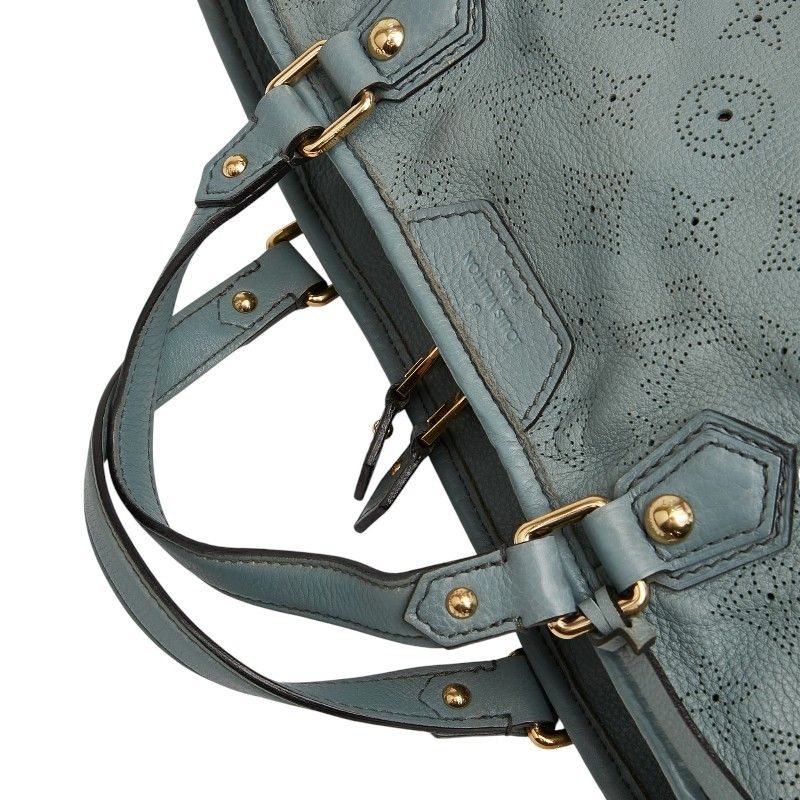 Louis Vuitton Monogram Mahina Stella PM Handbag Shoulder Bag 2WAY M93176 Blue