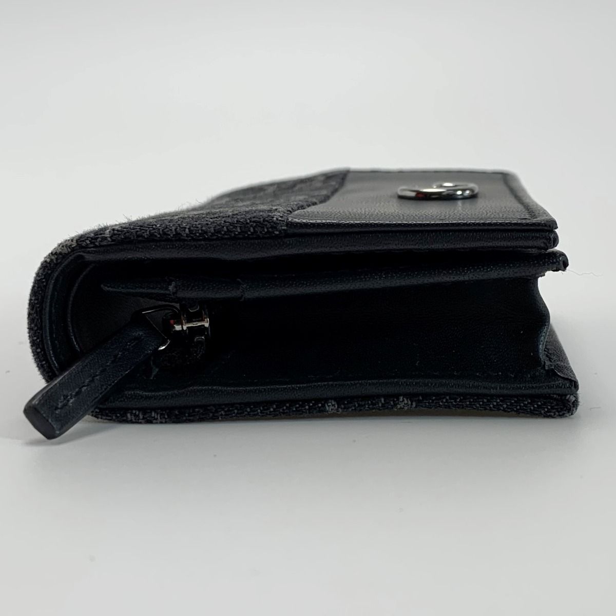 Gucci Marmont 658610 Bifold Wallet Leather Women's Silver Hardware