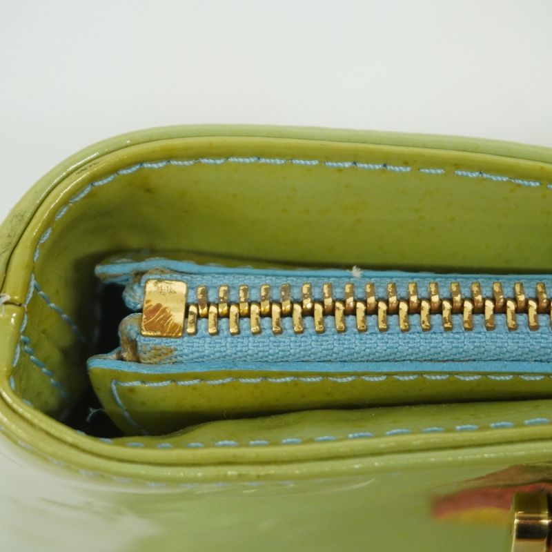 Louis Vuitton Tote Bag Vernis Houston M91005 Baby Blue Women's