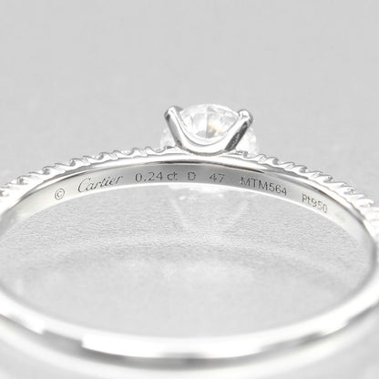 Cartier Etancel De Cartier Pt950platinum And Diamonds Size 7 Ladies 1.7g Ring