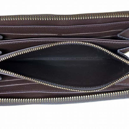 Louis Vuitton Damier Ebène Zippy Wallet N60015 Long Wallet Unisex