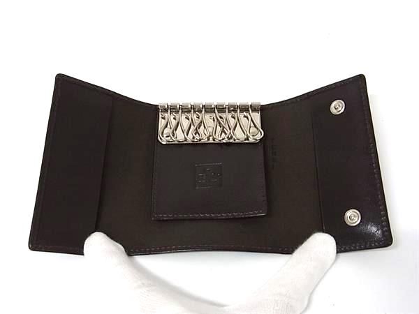 Fendi Leather 8-ring Key Case Key Case Men's Women's Brown Fq2190