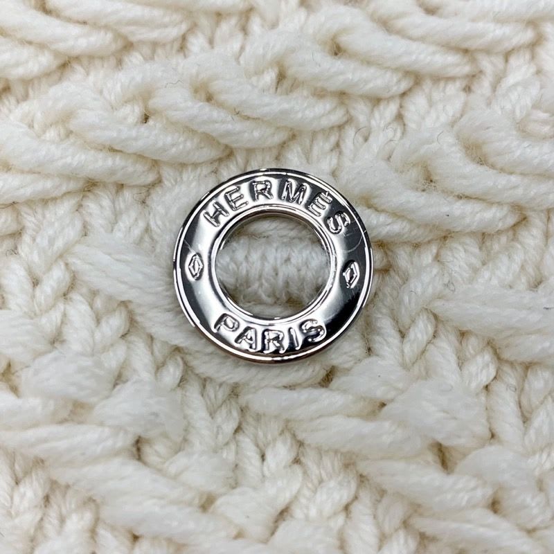 Hermes Top Knit Sweater Wool Ivory