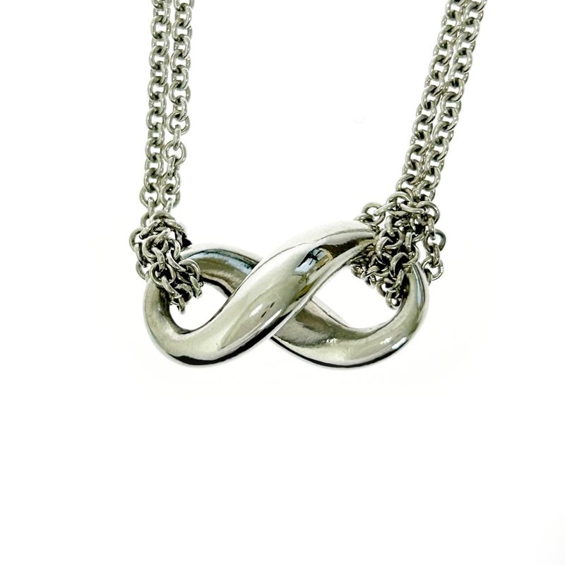 Tiffany & Co Silver Infinity Necklace 7.5g 925 Engraved 390273 Necklace