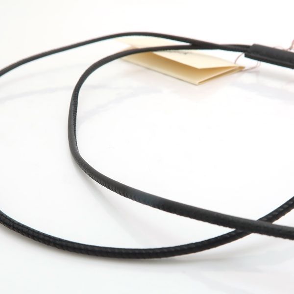 Hermes Equestre GM Necklace PG Pink Gold X Black Leather Same As Unused Box