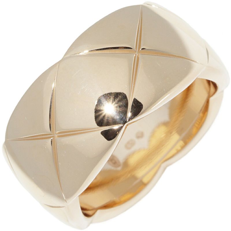 Chanel Ring 18K Yellow Gold Coco Crush Ring Large J10574