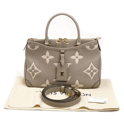 Louis Vuitton Bicolor Trianon PM 2way Shoulder Bag Monogram Empreinte Beige