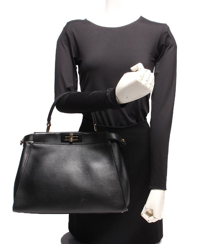 Fendi Leather Handbag Gold Hardware 8bn2903znf0kur Women Fendi