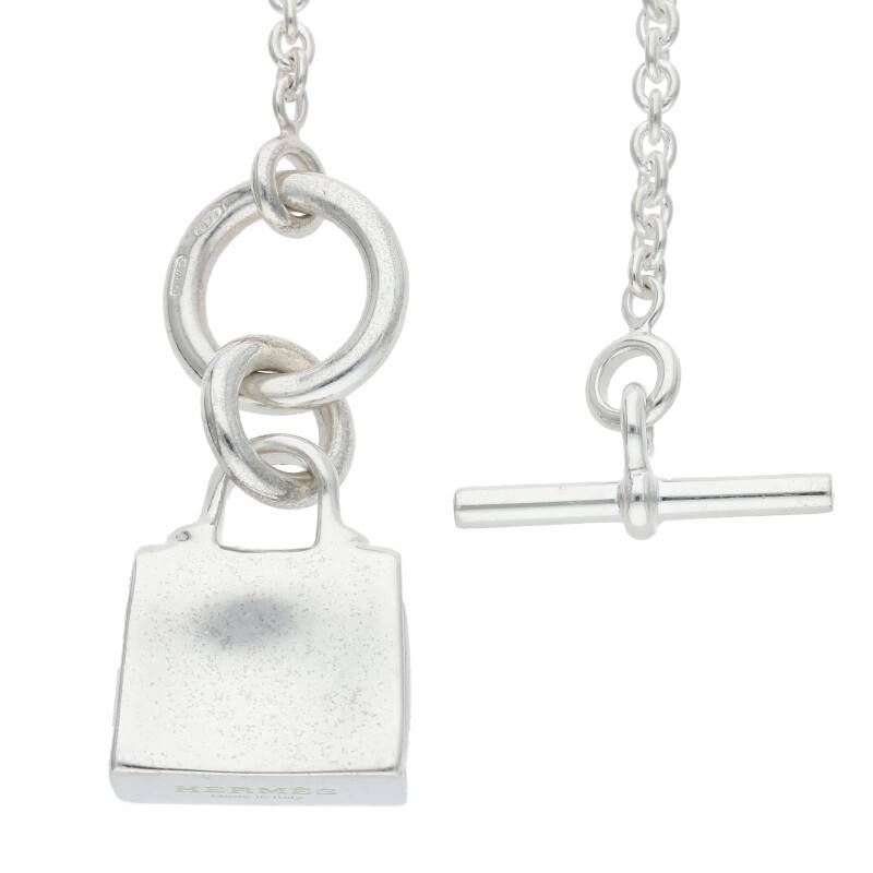 Hermes Amulet Kelly Silver Necklace Men's 43cm (16.93in)