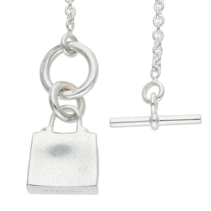 Hermes Amulet Kelly Silver Necklace Men's 43cm (16.93in)