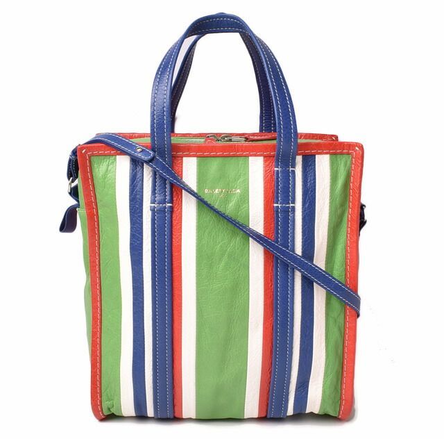 Balenciaga Handbag Shoulder Bag Balenciaga Bazar Shopper S 443096 Green Multi
