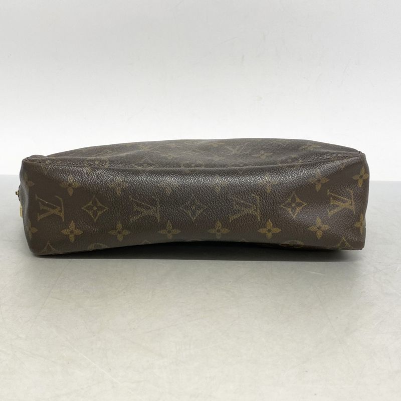 Louis Vuitton Pouch Monogram Trousse Toilette 28 M47522 Brown Women's