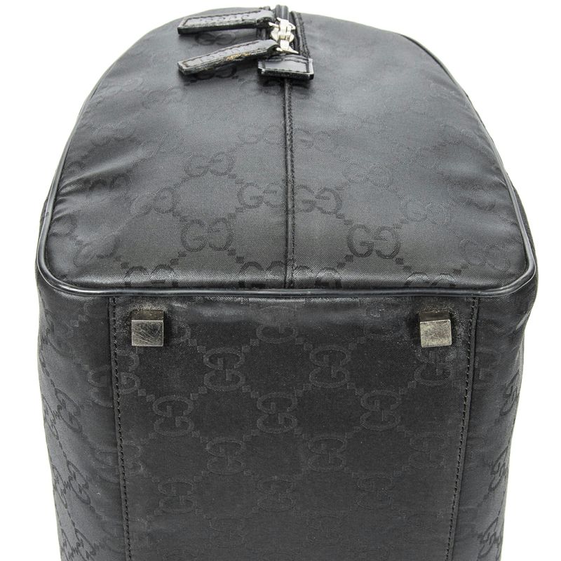 Gucci Travel Line Boston Black GG Nylon Canvas A