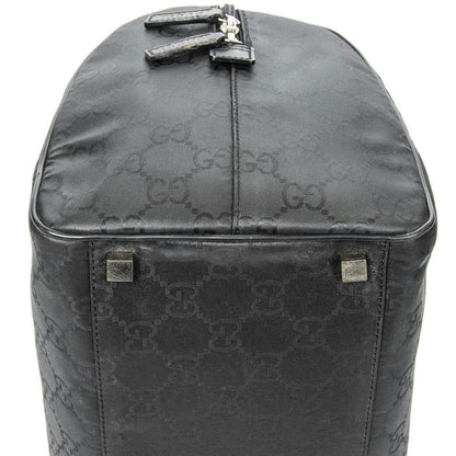 Gucci Travel Line Boston Black GG Nylon Canvas A