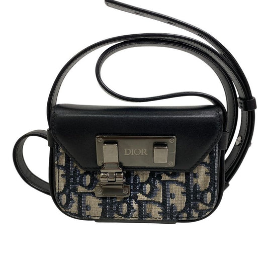 Dior Oblique Dior Lock Shoulder Bag Black Women