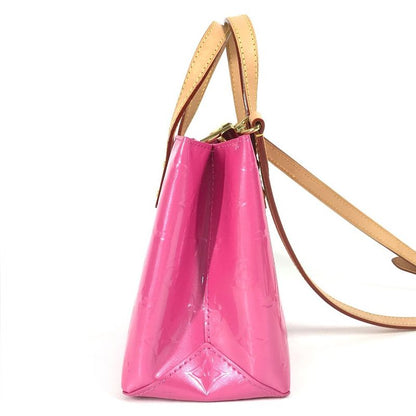 Louis Vuitton Shoulder Bag Reed PM M24028 Monogram Vernis Neon Pink