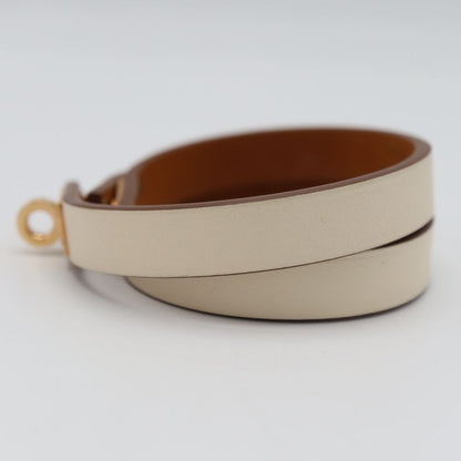 Hermes Mini Kelly Dubretour Kelly Bracelet T2 U Engraved White Gold Color