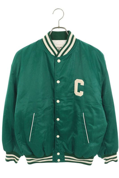 Celine 2w625227r Back Logo Patch Nylon Bomber Blouson Women 38
