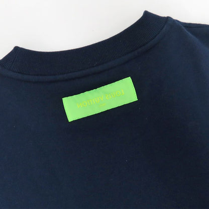 Louis Vuitton Taffetaje Logo Sweatshirt Crew-neck XL Navy- Cotton Tops