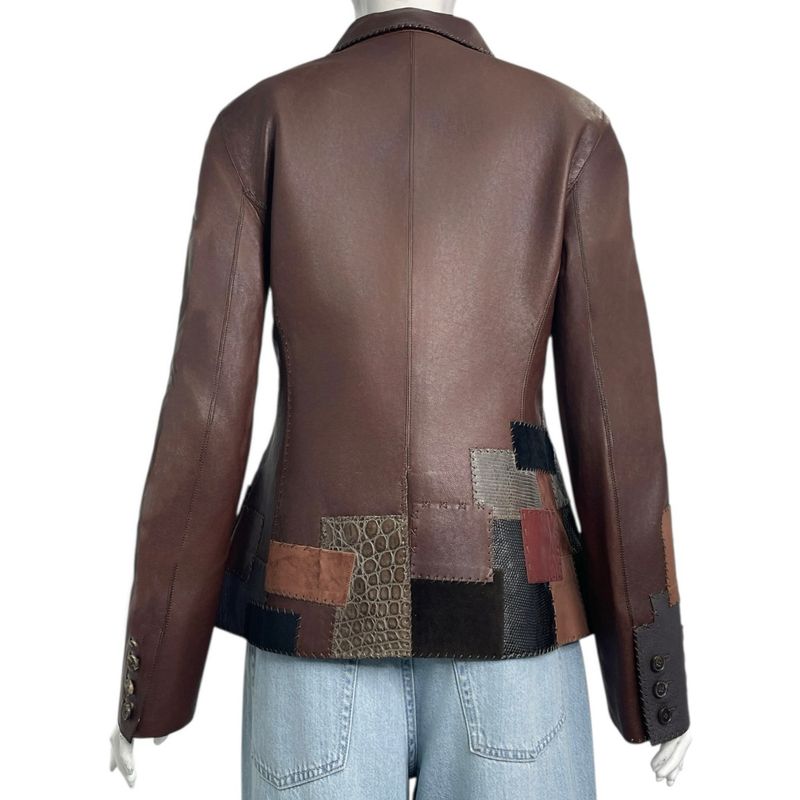 Hermes Jacket Leather Size 40 Multicolor