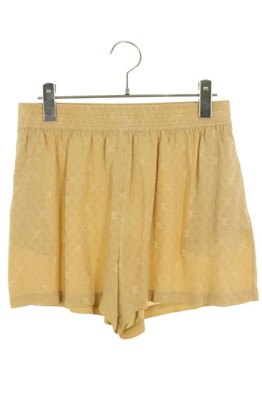 Celine 2p711779r Macadam All-over Silk Half Pants Women 36