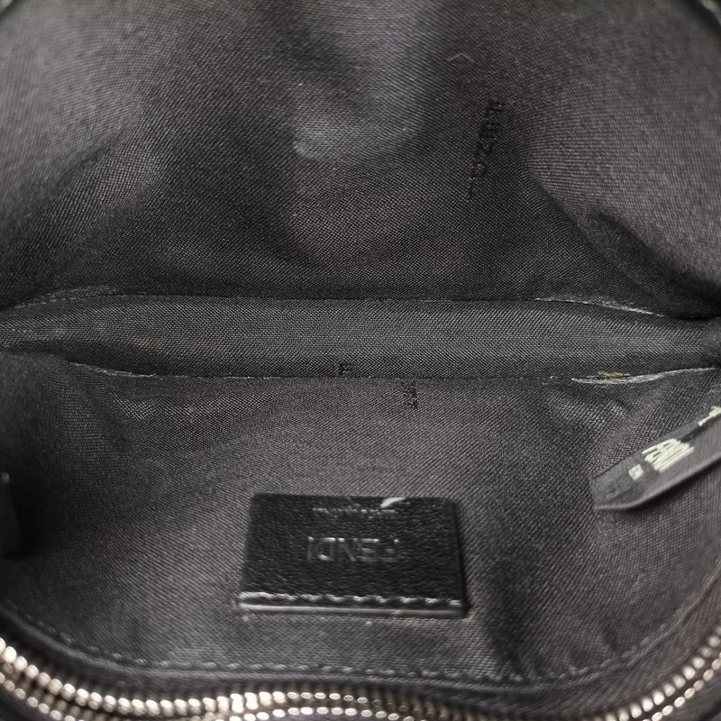 Fendi Baguette Slim Brown Jacquard 7m0295 A9ZL 209-0501