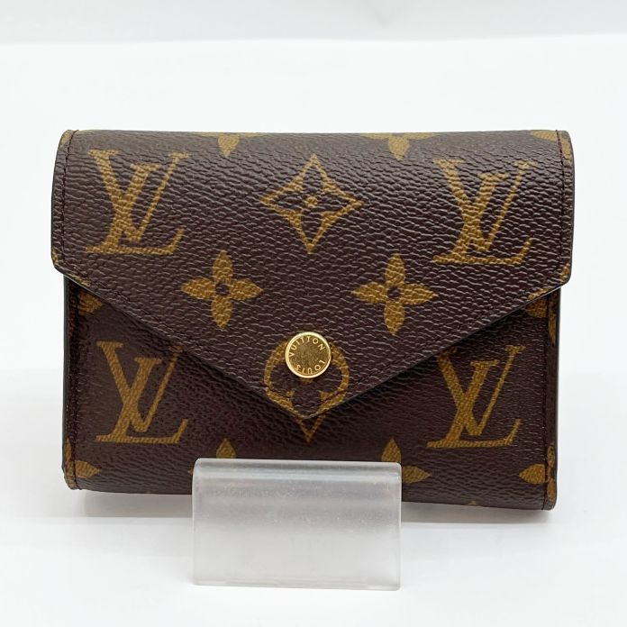 Louis Vuitton Monogram Portefeuille Victorine Trifold Wallet with Initials