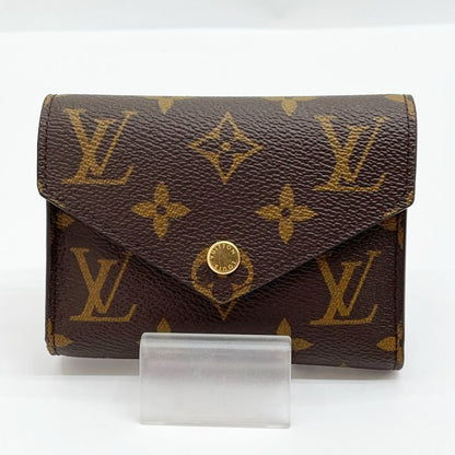 Louis Vuitton Monogram Portefeuille Victorine Trifold Wallet with Initials