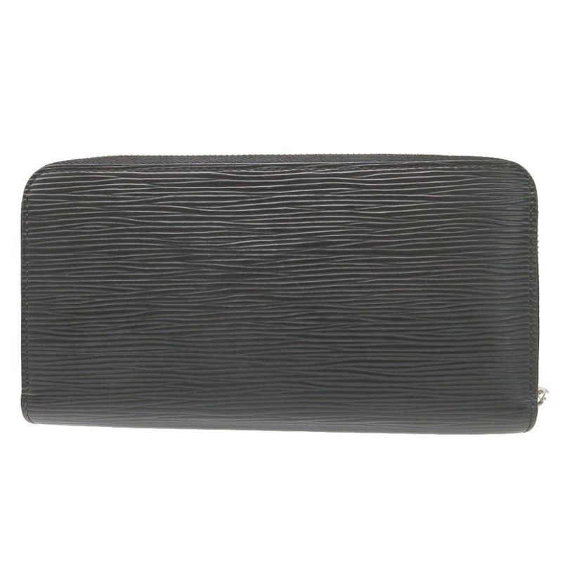 Louis Vuitton Epi M61857 Zippy Wallet Noir Black Round Zipper Long Wallet 1364