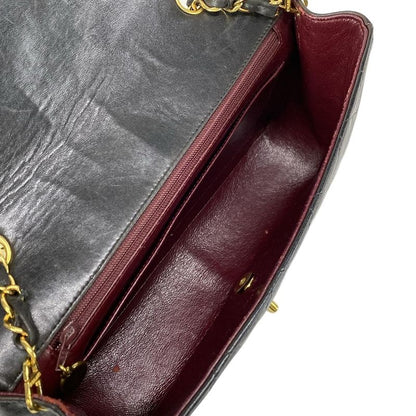 Chanel Shoulder Bag Diana Flap Matelasse A01165 Black Gold Hardware / Chain