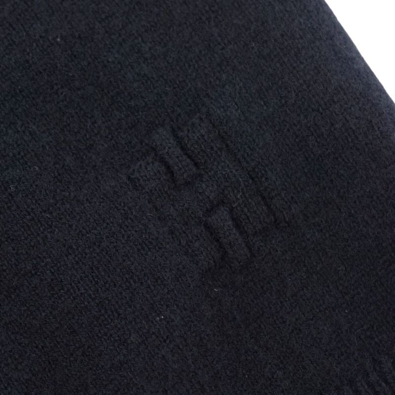 Hermes Dress High Neck Knit Wool Silk T