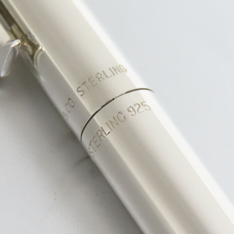 Tiffany & Co Ballpoint Pen Star Ring Silver Classic T Clip Stationery Ladies