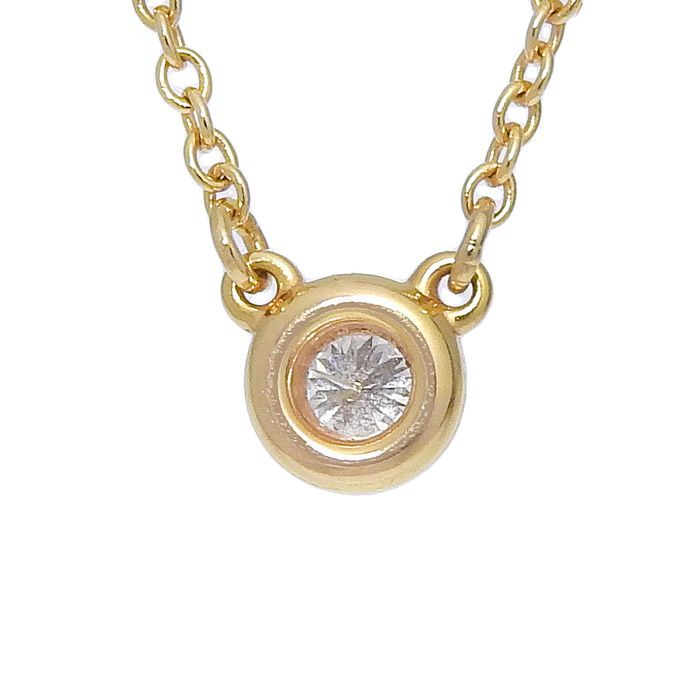 Tiffany & Co By-the-yard Diamond Necklace 18K Pink Gold 750 Pink Gold Diamond