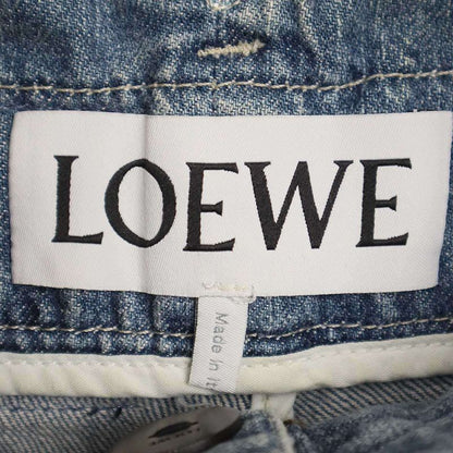 Loewe High Waisted Belted Denim Pants S2292010ib Indigo 36