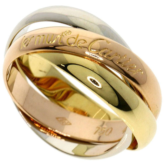 Cartier Trinity #49 Ring 18K Yellow Gold 18K White Gold 18K Pink Gold Ladies