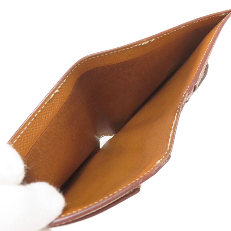 Hermes Bearn Compact Gold Hardware Bifold Wallet With Coin Purse Epson Women