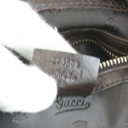 Gucci 203503 486628 Shoulder Bag Leather Brown