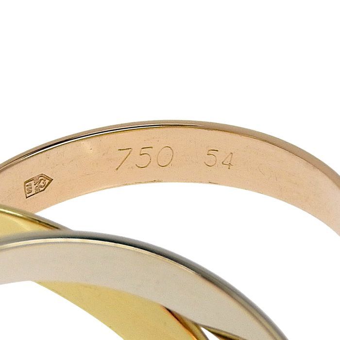 Cartier Trinity Ring Classic Model 18K Yellow Gold 18K White Gold 18K Pink Gold