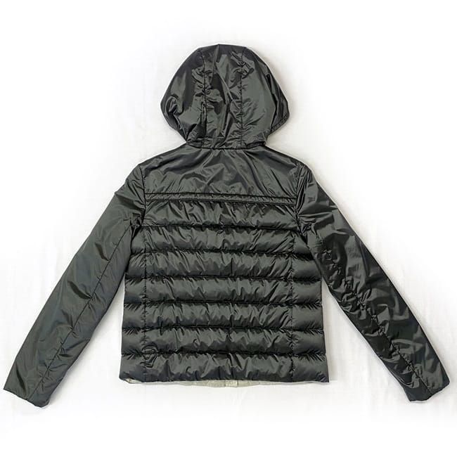 Prada Down Jacket Ec21438 Khaki Green Tessuto