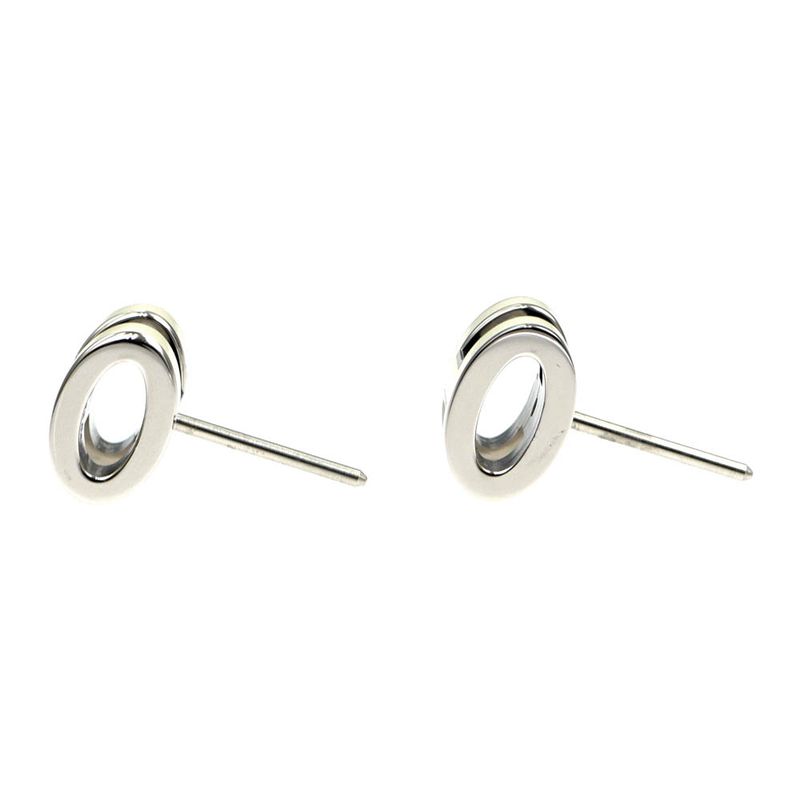 Hermes Earrings Pop Ash Pair Jonus Flepere White Silver-hardware