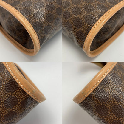 Celine Macadam Pattern Clutch Bag Brown PVC×leather Second Bag
